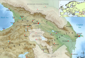 First map of Baku-Tbilisi-Kars railway project created 